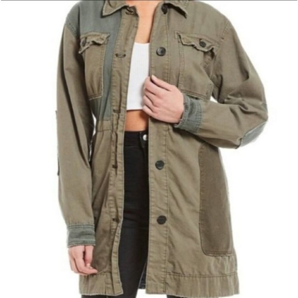 We The Free Apollo Army Patchwork Jacket Size Small